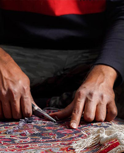 رفو گری قالی در قالیشویی توانیر